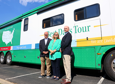 From left: William Stewart, co-founder; Glee McAnanly, president & CEO; Bernard Markey, co-founder