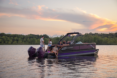Featuring a more intuitive helm, elevated comfort, bold new styling and expanded performance, the 2027 AquaPatio is designed to be the centerpiece for days spent cruising, enjoying watersports and entertaining family and friends.