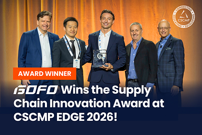 GOFO representatives accept the 2026 Supply Chain Innovation Award at CSCMP EDGE 2026. (Photo: GOFO)