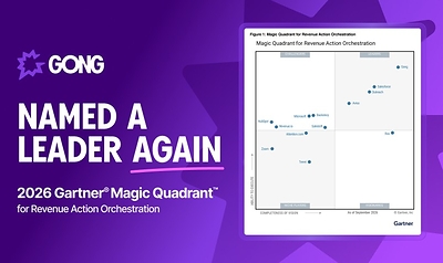 Gong is a Leader in the 2026 Gartner® Magic Quadrant™ for Revenue Action Orchestration