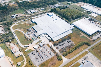 Aerial view of Southwire's Starkville campus, where Gray is delivering a 380,000-s.f. design-build expansion to support growing demand driven by electrification and data centers.