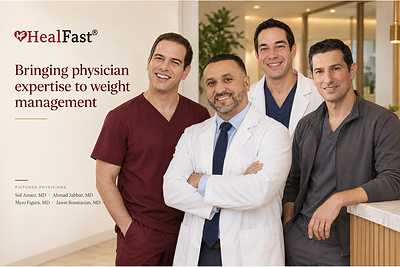 HealFast's Physician board.

From left: Sol Azouz, Ahmad Jabbar, Myro Figura, Jason Roostaeian