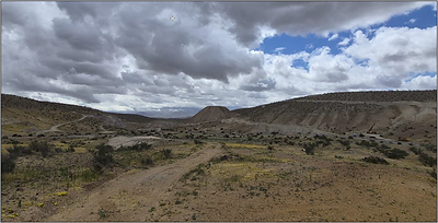 Diamond and RC Drill rigs at the La Verde Cu-Au deposit.
