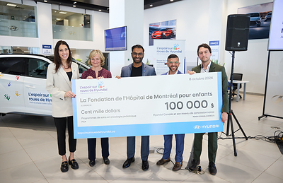 Hyundai Hope on Wheels Handprint Ceremonies in Sherbrooke and Montreal 