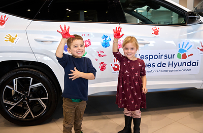 Hyundai Hope on Wheels Handprint Ceremonies in Sherbrooke and Montreal 