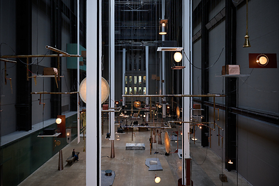 Hyundai Commission: Tarek Atoui: Hold, Installation View at Tate Modern. Photo © Tate (Ben Fisher)