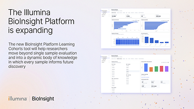 The Learning Cohorts tool will help researchers move beyond single sample evaluation and into dynamic knowledge generation in which every sample informs future discovery. 