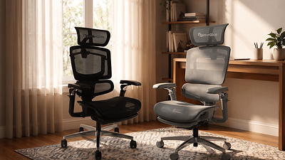 The newly launched InterGlide X5 Premium Ergonomic Chair by INTERDESK, engineered with QuadFlex Lumbar support, 6D adjustable armrests, and a 160-degree recline for maximum workplace comfort.