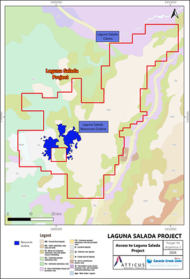 Figure 1. Laguna Salada U-V Project, Chubut Province, Argentina