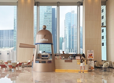 Lavazza's fifth Hong Kong store features a Carmencita moka pot installation Lavazza's fifth Hong Kong store features a Carmencita moka pot installation