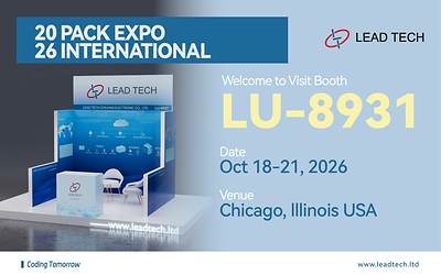 LEAD TECH Brings a Running Packaging Line to Pack Expo 2026: CIJ Printers and UV Laser Marking Machine in Motion at Booth LU-8931, Chicago