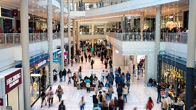 Holiday shoppers enjoy Black Friday at Mall of America.
