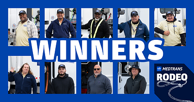 Winners of the fourth annual MedTrans Truck Rodeo.