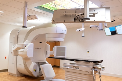 TrueBeam is an advanced stereotactic radiation therapy system which delivers concentrated beams of radiation to tumors anywhere in the body. 