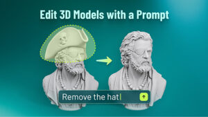 Meshy Debuts New In-House AI Model with Meshy Edit, Letting Users Change Selected Parts of a 3D Model with One Prompt