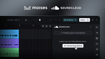 Moises x SoundCloud Screenshot