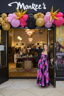 Owner Tonya Klause posed in front of her new store. 