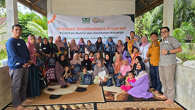 The Women Smallholders Program helped train and empower women in the field with knowledge on health, nutrition, and financial literacy. The Women Smallholders Program helped train and empower women in the field with knowledge on health, nutrition, and financial literacy.
