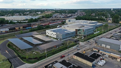 Aerial view of ResinTech's Camden facility.