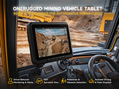 Mining Vehicle Tablet for Autonomous Mining Fleets