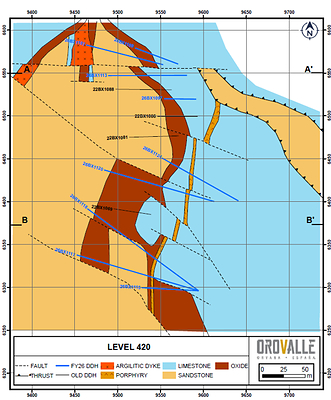 Figure 1. Level 420 – Breccia East