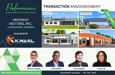 Performance Brokerage Services - Highway Motors, Inc. - K. Neal Truck & Bus Center, Inc.