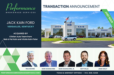 Performance Brokerage Services - Jack Kain Ford - O'Brien Auto Team