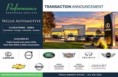 Performance Brokerage Services - Willis Automotive - Collin Sewell and Jason Willis