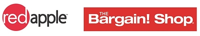 Red Apple Stores and The Bargain! Shop Logo