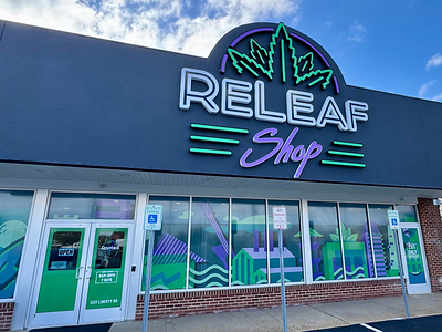 Rooted, a collaboration with ReLeaf Shop, at 1337 Liberty Road in Eldersburg, Md. The medical and adult-use dispensary holds its grand opening Friday, Oct. 30, with a ribbon cutting at 1 p.m. Photo courtesy of ReLeaf Shop.