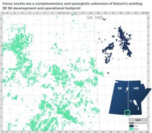 Saturn Oil & Gas Inc. Continues Strategic Core Area Expansion with Acquisition of 100% Light Oil-Weighted Corex Resources Ltd.