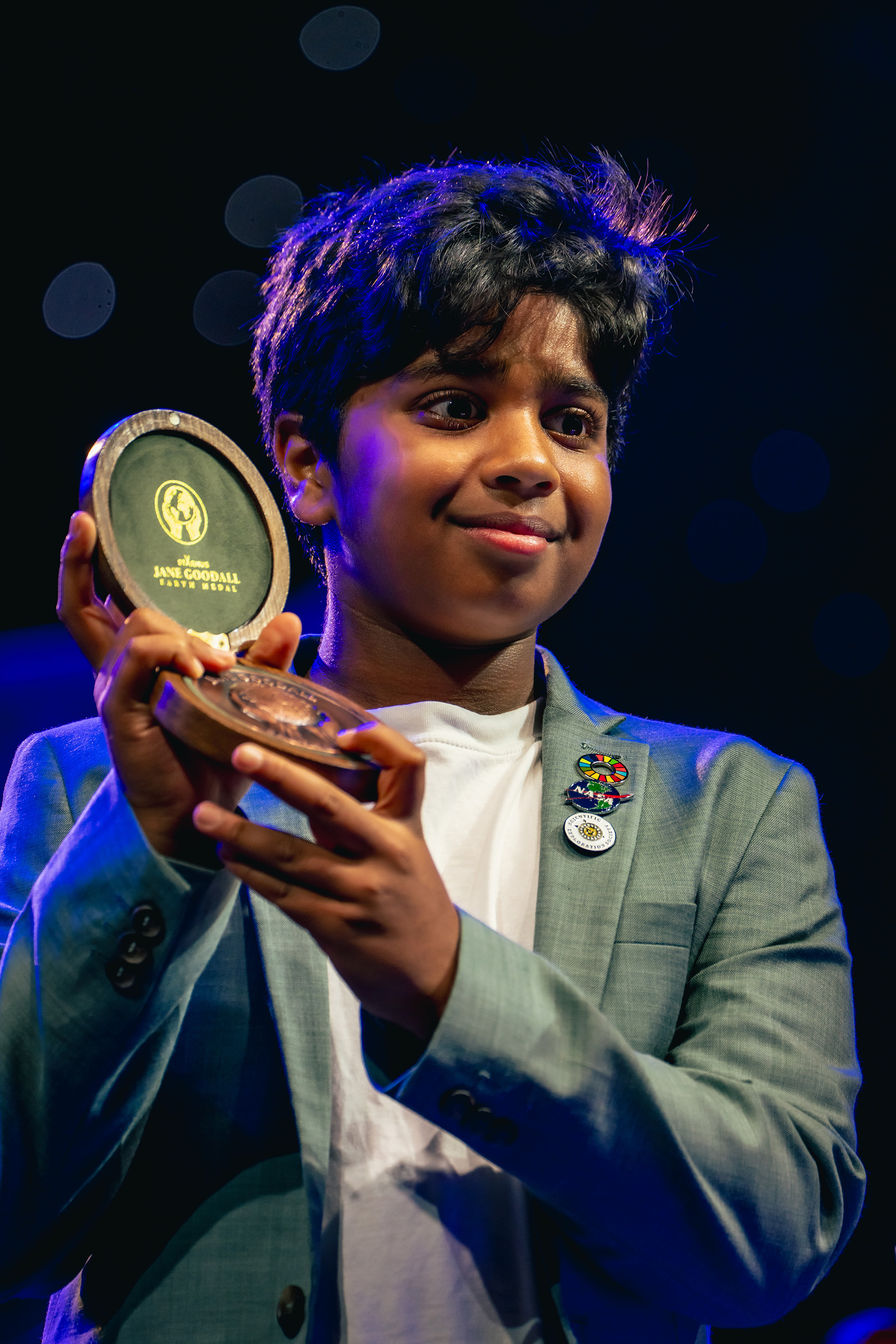 Aneeshwar Kunchala, Jane Goodall Earth Medal Junior Recipient