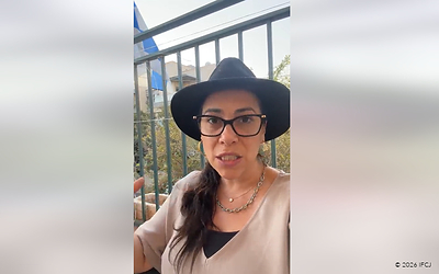 Yael Eckstein, President & Global CEO of the International Fellowship of Christians and Jews (The Fellowship) gives an update on Friday’s attack in Jordan and other recent attacks in the Middle East via her Facebook page on Friday October 23, 2026. (Photo Credit: IFCJ)
