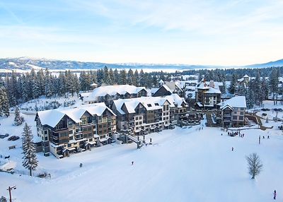 The vibrant village at Tamarack Resort.