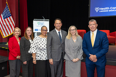 From Left to Right: Stacey Brandt, Gina All, Tammy Jackson Moore, John Couris, Darcy Davis, Ron Doncaster