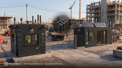 Tesseract Ventures utilizes synthetic bricks to create access control environments, structures, and technology.