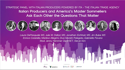 Master Sommeliers meet Italian producers at wine2wine Vinitaly Business Forum 2026 in New York.
 
