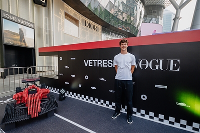 F1 driver Ollie Bearman at VETRESKA’s “Fast Life. Reimagined.” event