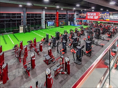World Gym weight training zone