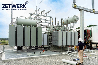 Zetwerk and its US subsidiary Unimacts complete a transformer installation in North Carolina. Zetwerk reports US delivery lead times of 12–15 months